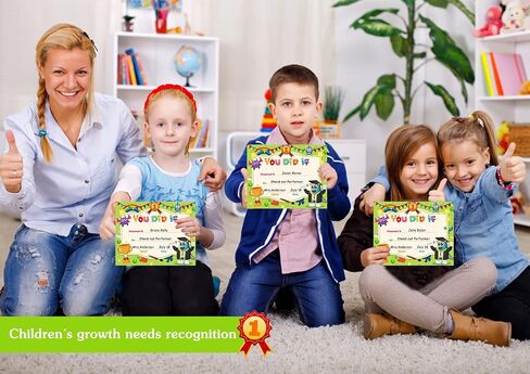 WhatSign 30PCS Kindergarten Graduation Certificate Preschool Diploma Kindergarten Achievement Certificates for Kid Certificate of Completion Student Awards Elementary School Teacher Classroom Supplies in Saudi Arabia