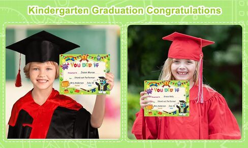 WhatSign 30PCS Kindergarten Graduation Certificate Preschool Diploma Kindergarten Achievement Certificates for Kid Certificate of Completion Student Awards Elementary School Teacher Classroom Supplies in Saudi Arabia