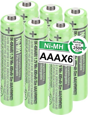 4Pack BK-40AAABU Ni-MH AAA Rechargeable Batteries 400mah AAA Ni-MH Rechargeable Batteries 1.2V for Panasonic Cordless Phones, Remote Controls, Electronics in Saudi Arabia