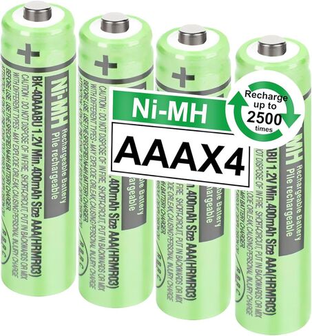 6Pack BK-40AAABU NI-MH AAA بطاريات قابلة لإعادة الشحن 400MAH 1.2V AAA NI-MH القابلة لإعادة الشحن للهواتف اللاسلكية باناسونيك ، والضوابط عن بُعد ، والإلكترونيات ، in Kuwait