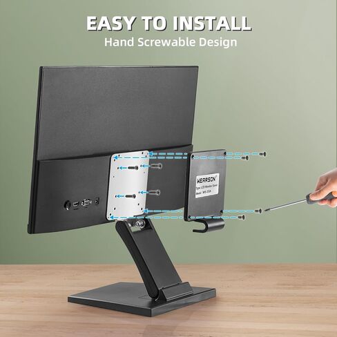 WS-03A Adjustable LCD TV Stand Folding Metal Monitor Desk Stand With VESA Hole 75x75mm&100x100mm in Saudi Arabia