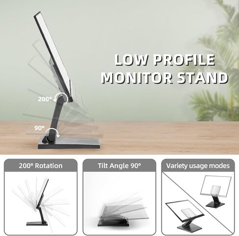 WS-03A Adjustable LCD TV Stand Folding Metal Monitor Desk Stand With VESA Hole 75x75mm&100x100mm in Saudi Arabia