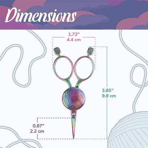 JubileeYarn Yarn Ball Embroidery Scissors - Rainbow - 1 Scissor in Saudi Arabia