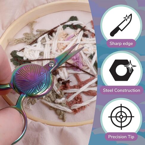 JubileeYarn Yarn Ball Embroidery Scissors - Rainbow - 1 Scissor in Saudi Arabia