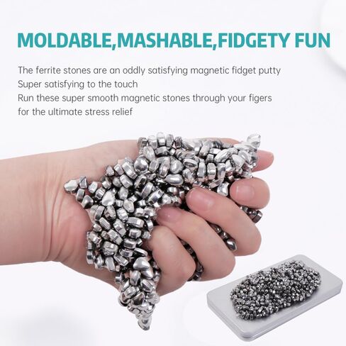 Magnetic Balls Fidget Toys Adults 600 PCS Mini Magnetic with Two Big Magnetic Putty Desk Magnetic Beads Desk Toys for Office with Rectangular Box （Colorfully） in Saudi Arabia
