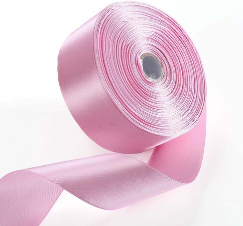 YYCRAFT 4 Inch Wide Satin Ribbon Satin Fabric Spool for Grand Opening Cutting Ceremony Wedding Birthday Party Decoration Gift Craft (22 Yards,Hot Pink) in Kuwait