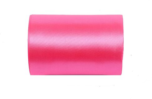 YYCRAFT 4 Inch Wide Satin Ribbon Satin Fabric Spool for Grand Opening Cutting Ceremony Wedding Birthday Party Decoration Gift Craft (22 Yards,Hot Pink) in Kuwait