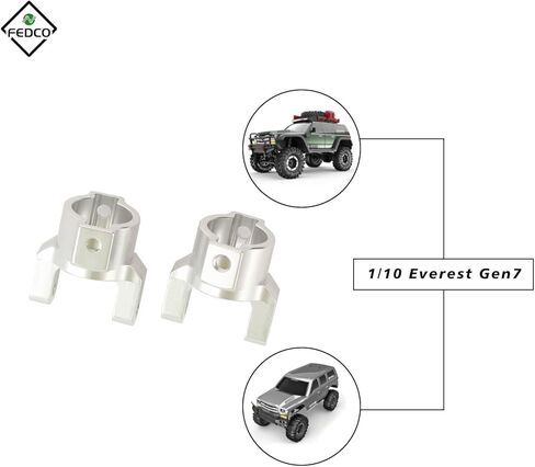 ترقيات Redcat Gen7 180003 Caster Mounts C-hubs لـ Redcat Gen7 Pro Everest 10 Gen7 Sport Parts 1/10 RC Crawler in Kuwait