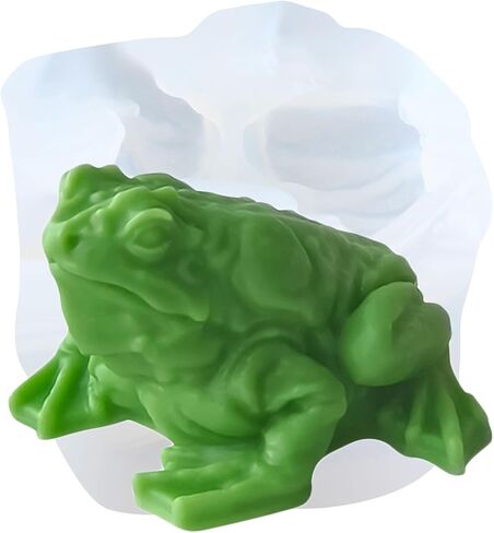 Toad Candle Mold Frog Candle Silicone Molds Toad Resin Casting Mold for Candle Home Decorate Mold Candle Making Aromatherapy Gypsum Candles Clay Craft in Saudi Arabia