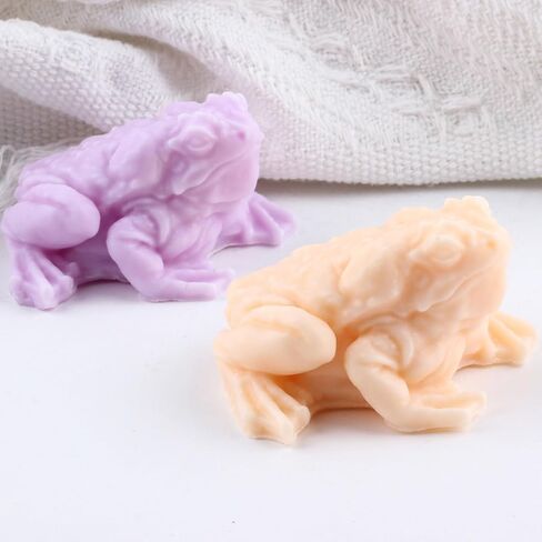 Toad Candle Mold Frog Candle Silicone Molds Toad Resin Casting Mold for Candle Home Decorate Mold Candle Making Aromatherapy Gypsum Candles Clay Craft in Saudi Arabia