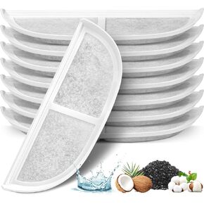 Cat Water Fountain Filter,8 Pack Pet Fountain Filter Replacement Filters Compatible with 3L/105oz Stainless Steel Pet Water Fountain