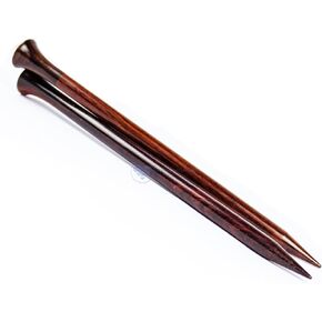 Nagina International US Size 19-14" Rosewood & Maple Crafted Premium Yarn Knitting Needles | Stitching Accessories & Supplies (Rosewood, 16mm)