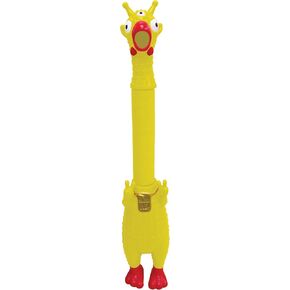 Animolds Scream 'n Pop Alien Dicken Rubber Squeaky ، صانع ضوضاء الدجاج الصراخ جامبو مع رقبة ممتدة من 15-24 بوصة (لون عشوائي)