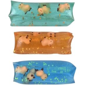 Capybara Water Wiggler| 3 Pack | 5 Inch | Water Snake Sensory Fidget Toys