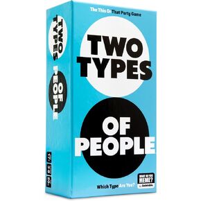 Two Types Of People by Relatable, One of Our Go-to Party Games and Board Games, Perfect Option for Board Games For Adults, Includes 300 Type Cards, 1 Guesser’s Paddle, 7 Answer Paddles