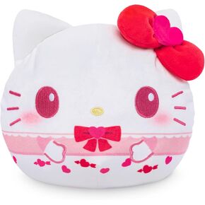 TeeTurtle Hello Kitty Reversible 6" Sanrio Plush - Pink and Red Hearts - Amazon Exclusive Kawaii Cute Soft Plush