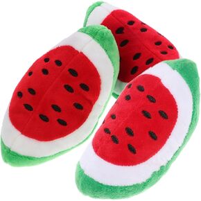3pcs Dog Plush Toy Puppy Dental Toy Food Shaped Dog Toy Watermelon Pet Toys Interactive Chew Toy for Puppy Cat Interactive Toy Plush Cute Dog Toy Squeaky Dog Toys Fruit The Dog
