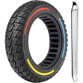 TOCBEUU 10x2.5 Inch Solid Tires for Electric Scooter, 60/70-6.5 Replacement Wheels, Rubber Tyre for Segway Ninebot Max G30P/G30LP/G30/G30D/G30E/G30LP/G30D II/G30 Max/G2/F2 pro& Hiboy S2 MAX (2PCS)