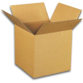 EcoSwift 4 x 4 x 4 Inch Single Wall Cubed Corrugated Cardboard Shipping Carton Packing Boxes Bundle for Moving, Mailing, or Storage (100 Pack)