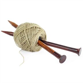 US Size 10.5 - Metric Size 7mm Rosewood Premium Knitting Needle | Handmade Exquisite Natural Wood Craft Knitting Supplies & Accessories | Nagina International (10-7mmRR)