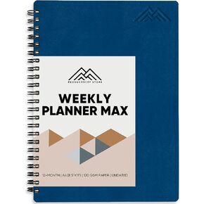 2025 Planner. 8.5" x 11" Spiral-Bound Weekly, Monthly and Daily Planner - Organize All 52 Weeks - Increase Productivity and Get Organized - Productivity Store (Leather)