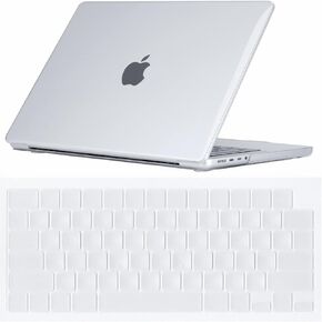 Se7enline Compatible with MacBook Pro 14 inch Case Clear Crystal Hard Laptop Cover 2021-2024 for Mac Pro 14-inch A2442 A2779 A2918 A2992 A3112 A3401 M4 M3 M2 M1 Pro/Max&Keyboard Skin, Transparent