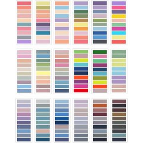 علامات تبويب جديدة مكونة من 1600 قطعة من علامات التبويب اللاصقة للكتب التوضيحية، وملاحظات لاصقة شفافة، وعلامات كتاب متعددة الألوان للقراءة، وعلامات تبويب علامات الصفحات القابلة للكتابة وتغيير الموضع (1600) in Kuwait