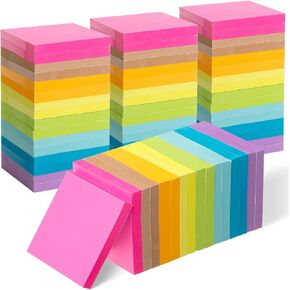 Mr. Pen- Sticky Notes, 3"x3", 48 Pads, Vibrant Colors Sticky Notes, Sticky Note, Self-Stick Note Pads, Sticky Pads Sticky Notes Aesthetic, Colorful Sticky Notes, Sticky Notes Bulk, Bulk Sticky Notes