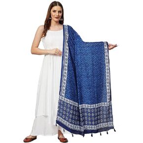 Chandrakala Printed Dupatta for Women, Shawl Scarf Wrap Chunni, (D245-P)