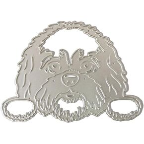 Cute Dog Die Cut for Card Making,Scrapbooking Die-Cuts, Animal Metal Cutting Dies Congratulations Die Cuts Happy Birthday Embossing Stencils Template for DIY Scrap-Booking Decor Wedding Blessing Card