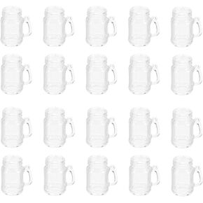 MILISTEN 20 Sets Mini Frappuccino Cup Cold Coffee Cup Dollhouse Miniature Simulation Plastic Cup Cake Ice Cream Cups