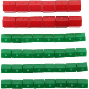 Alomejor Hotel Game Replacement Pieces Game Plastic Hotels Houses Game Piece Supplement Accessories Game Plastic Green House