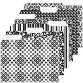 Current Floral Fun File Folders Value Pack - Bulk Set of 24, 6 Pretty Decorative Designs, 1/3 Cut Tabs, Heavy-Duty Paper Stock, Office Supplies for Home & Work, 9-½" x 11-¾" Letter Size