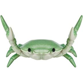Creative Crab Pen Holder Weightlifting Crabs Pen Stand Storage Rack, Office Desktop Decoration, Pencil Holders Desk Supplies Holders and Dispensers, Desk Accessories and Workspace Organizers (Green)