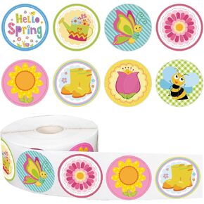 ملصقات زهرة الربيع من Whaline 1000pcs للأطفال ملصقات زهرة للأطفال