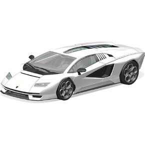 Aoshima Lamborghini Countach LPI 800-4 (White Ver.) 1:32 Scale Model Kit