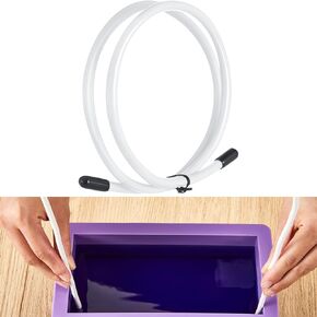 2 Pcs Soap Swirl Tools Bendable Soap Making Tool Supplies Cold Process Hanger Swirl Accessories for Adjustable Hanger Wire for Molds Up to 18"
