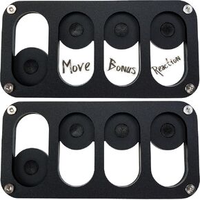 x2 Action Trackers for Tabletop Games | Customize for Any Game | Point Counter | C4Labs (5 Slots)
