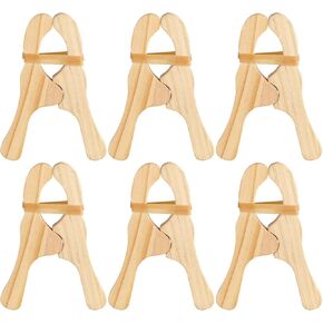 Simgoing 6 Pcs Wooden Fort Clips for Silks Blanket Building,Multicolored in Kuwait