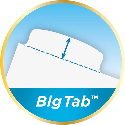 Avery Ultralast Big Tab Plastic Dividers for 3 Ring Binders, 8-Tab Set, Multicolor with White Labels, 1 Set (24901) in Saudi Arabia