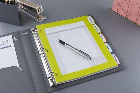 Avery Ultralast Big Tab Plastic Dividers for 3 Ring Binders, 8-Tab Set, Multicolor with White Labels, 1 Set (24901) in Saudi Arabia