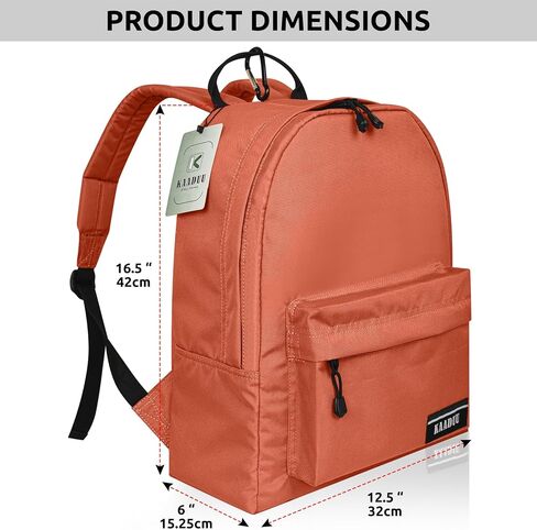 TRAVEL BACKPACK LIGHTWEIGHT CASUAL DAYPACK GYM BACKPACK LAPTOP BACKPACK SPORT BACKPACK RUCKSACK CAMPING BACKPACK 16.5" (Boxter Red) in Saudi Arabia