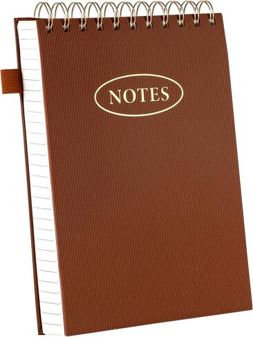 Yoment Top Spiral Notebook 240 Pages Leather Steno Pads 6x9 Top Bound Spiral Notepad 100 GSM College Ruled Notebook Left Handed Notebooks for Work School Office, Green in Kuwait