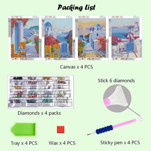 Lanzeyo Diamond Painting Kits for Adults, Adult Hand Crafts Diamond Art Kits, Succulent Diamond Dots Kits, Gem Art for Living Room Wall Art (Succulent) in Saudi Arabia