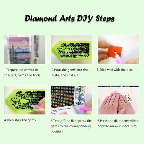 Lanzeyo Diamond Painting Kits for Adults, Adult Hand Crafts Diamond Art Kits, Succulent Diamond Dots Kits, Gem Art for Living Room Wall Art (Succulent) in Saudi Arabia