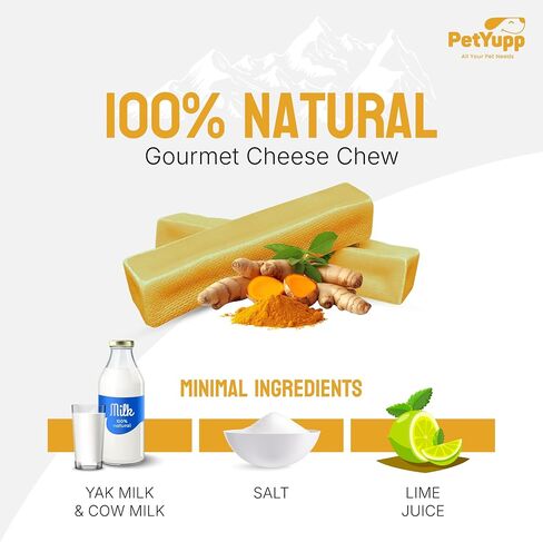 Premium Himalayan Yak Cheese Chew for Dog - Natural, High-Protein & Long-Lasting Treats for Aggressive Chewers & All Dog Sizes – Gluten, Grain & Lactose Free (Large, Pack of 1 - Strawberry) in Saudi Arabia