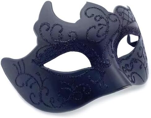 Men Masquerade Mask Venetian Mask Greek Roman Mask Mardi Gras Mask Masquerade Mask for Men (Blue) in Saudi Arabia