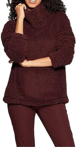 A New Day Women's Any Day Turtleneck Sherpa Pullover Sweatshirt in Saudi Arabia