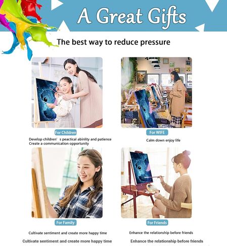 eimivrc Paint by Numbers Kit for Adults-Paint by Numbers,Paint by Number Kit for Adults Canvas Adult Paint by Numbers Kit Perfect for Home Wall Decor(16x20 Inch) in Saudi Arabia