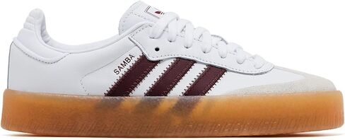 adidas Womens Sambae Sneakers, Cloud White/Core Black/Gold Metallic, Size 10 in Saudi Arabia